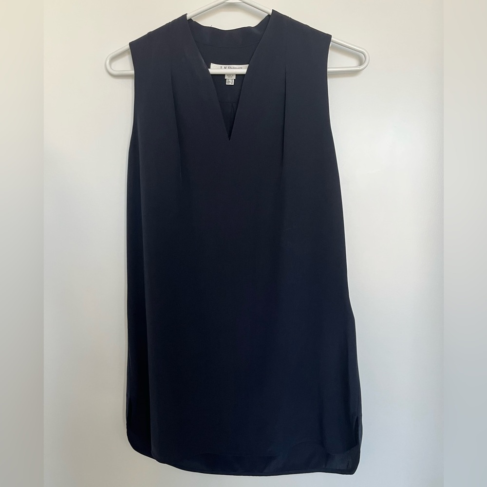 Lk Bennett Silk Sleeveless Navy Top, Size UK 10, US 6, NWOT